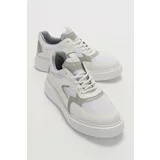 LuviShoes Aere White Gray Women's Sports Shoes
