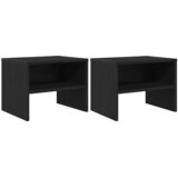  Noćni ormar 2 pcs Crni hrast 40 x 40 x 30 cm Konstruirano drvo | Eponuda.com