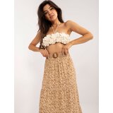 Italy Moda Skirt-DHJ-SD-3000.19-camel | Shoptok.si
