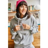 Olalook Sweatshirt - Gray - Regular fit Cene