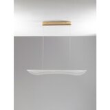 Nova Luce LED viseća svjetiljka aluminijska s mogućnosti zatamnjivanja u zlatnoj boji sa sjenilom od akrilnog stakla Agos – | shoptok.hr