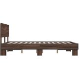  Okvir kreveta boja hrasta 120x200 cm konstruirano drvo i metal | shoptok.hr