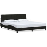vidaXL Posteljni okvir brez vzmetnice črn 180x200 cm blago | Shoptok.si