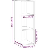  Komoda siva boja betona 30x41x93 cm od konstruiranog drva | shoptok.hr