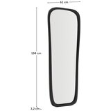Kave Home Stensko ogledalo z lesenim okvirjem 61x158 cm Alura – | Shoptok.si