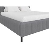 CARRYHOME OBLAZINJENA POSTELJA 140 cm x 200 cm , tekstil svetlo siva | Shoptok.si