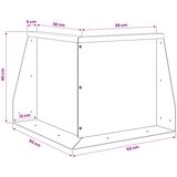  Zid za zadržavanje 50 x 50 x 40 cm Čelik Bijela | shoptok.hr