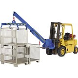 eurokraft pro Teleskopski nakladalnik, petkratna nastavitev višine, nosilnost 1000 - 5000 kg, teleskopski izvlek, modro lakiranje | Shoptok.si