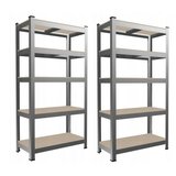 Chomik 2x Kovinska polica 180x90x30 cm 5 polic, (21125214) | Shoptok.si