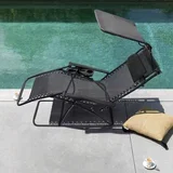 podesiva baštenska fotelja sa tendom black ( bolfotblk )