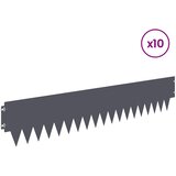  Ograda oko Travnjaka 10 pcs 103 x 20 cm metal Antracit | shoptok.hr