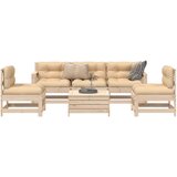  6-dijelni set vrtnih sofa od masivne borovine Cijene