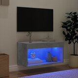 TV ormarić s LED svjetlima siva boja betona 60x30x30 cm | Eponuda.ba