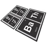 Foutastic Črne kopalniške preproge v kompletu 3 ks 60x100 cm Barium – | Shoptok.si