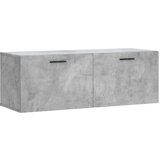 Maison Chic Stenska omarica - Zidna omarica betonsko siva 100x36,5x35 cm inženirski les iu822, (22062708) Cene