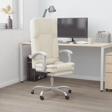  Uredski masažni naslonjač od umjetne kože krem | shoptok.hr