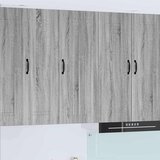 vidaXL Zidni kuhinjski ormarić s policom Siva Sonoma 40 x 31 x 100 cm Cijene