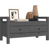  Klop za predsobo siva 80x40x43 cm trdna borovina, (20739392) | Shoptok.si