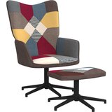  Stolica za opuštanje s osloncem za noge patchwork od tkanine | shoptok.hr
