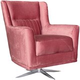 Livetastic fotelj, sivoroza tekstil | Shoptok.si