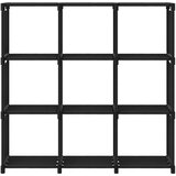 Furnova Regal z 9 kockastimi policami črn 103x30x107,5 cm blago, (21951123) | Shoptok.si