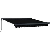  Povlačivi tende Crna 350 x 250 cm Platno i Aluminij | Shoptok.si