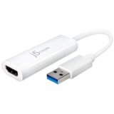 j5create JUA254 USB grafički prilagodnik 2048 x 1152 pikseli Bijelo Cene