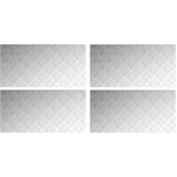  Stepenica Pravokutni 4 pcs Srebrno 100 x 50 cm Aluminij | shoptok.hr