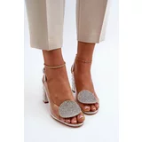 Kesi Silver D&A High Heeled Transparent Sandals