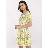 Italy Moda Dress-MI-SK-23797.76-ecru Cijene