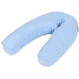 vidaXL Nosečniški vzglavnik J-oblike 54x(36-43) cm moder Cene