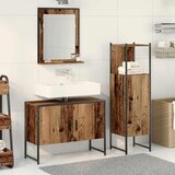  Set namještaja za kupaonicu 3 kom. Smeđa 33 x 33 x 113.5 cm | shoptok.hr