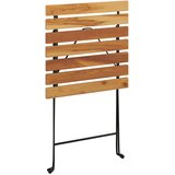  Sklopivi bistro stol 55 x 54 x 71 cm masivna tikovina i čelik | Eponuda.ba