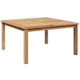 vidaXL Klubska miza Rjava 85 x 85 x 45 cm Trdna tikovina, (5000073443) Cene