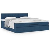vidaXL Otomanski krevet s madracem plavi 160x200cm od tkanine Cijene