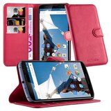 Cadorabo Motorola Google NEXUS 6 v rdeče sladkorno jabolko - Zaščitni ovitek z magnetnim zapiranjem, stoječo funkcijo in režo za kartice, (20557742) | Shoptok.si