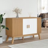  Komoda OLDEN bijelo-smeđa 114x43x73,5 cm od masivne borovine | Eponuda.com