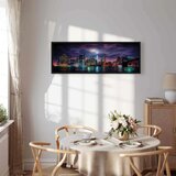  Slika - New York: Dark City 150x50 U crnom drvenom okviru | shoptok.hr