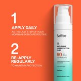 Saffee ClearDerm Anti-shine UV Protection Fluid SPF 50 zaštitni fluid za masno lice sklono aknama SPF 50 50 ml | shoptok.hr