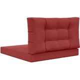 Jastuk za vanjsku sofU 2 pcs boja crnog vina Poliester - boja crnog vina 80 x 80 cm 1x sjedalo +1x naslon (3D s bartagom) | shoptok.hr