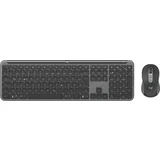 logitech MK950 signature for business keyboard mouse included office rf wireless + bluetooth qwertz german graphite
