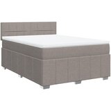  Krevet s oprugama i madracem smeđesivi 140 x 190 cm od tkanine | shoptok.hr