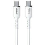 WEKOME Kabl 3.1 USB tip C M / M 1.2m, za Superbrzo punjenje 100W / 480Mbps, Silicon Soft, beli WDC-11 | Eponuda.com