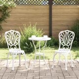 Bistro set za vrt 3 pcs Bijelo Aluminij Cijene