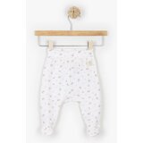 Just kiddin baby otroške dolge hlače s stopali cherry white cene