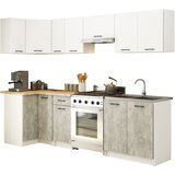 AKORD OLIVE 3M BELO-BETON KOTNI KUHINJSKI SET, (21702844) Cene