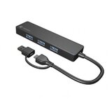 Natec usb 3.0 hub 4 port sa usb-c i usb-a adapteron mayfly NHU-2023 | Eponuda.com