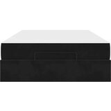 vidaXL Konstrukcija postelje z vzmetnico Črna 120 x 190 cm Žamet | Shoptok.si