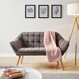 Bessagi Home dvosed monique, temno siva, žamet | Shoptok.si