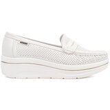 GOODIN White loafers with a thick sole | shoptok.hr